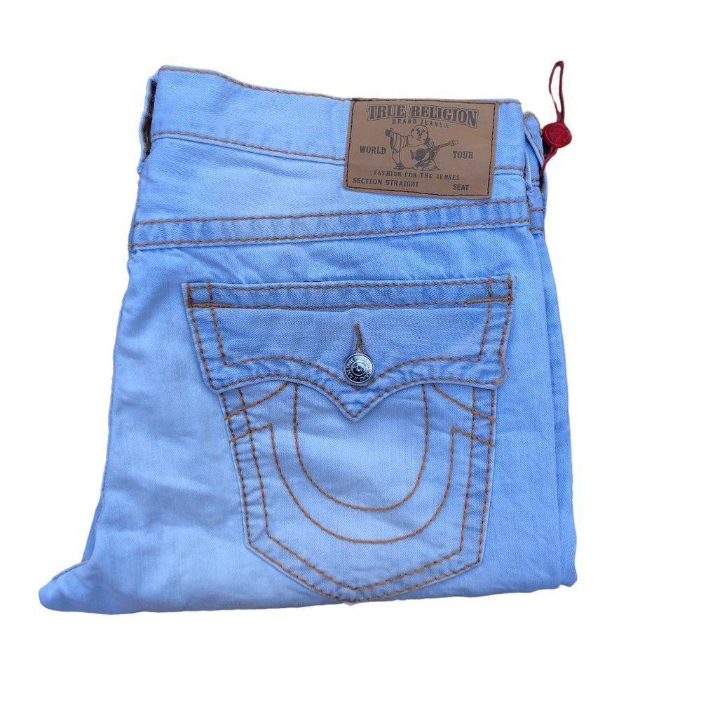 True Religion Jeans Size 38 Straight Blue